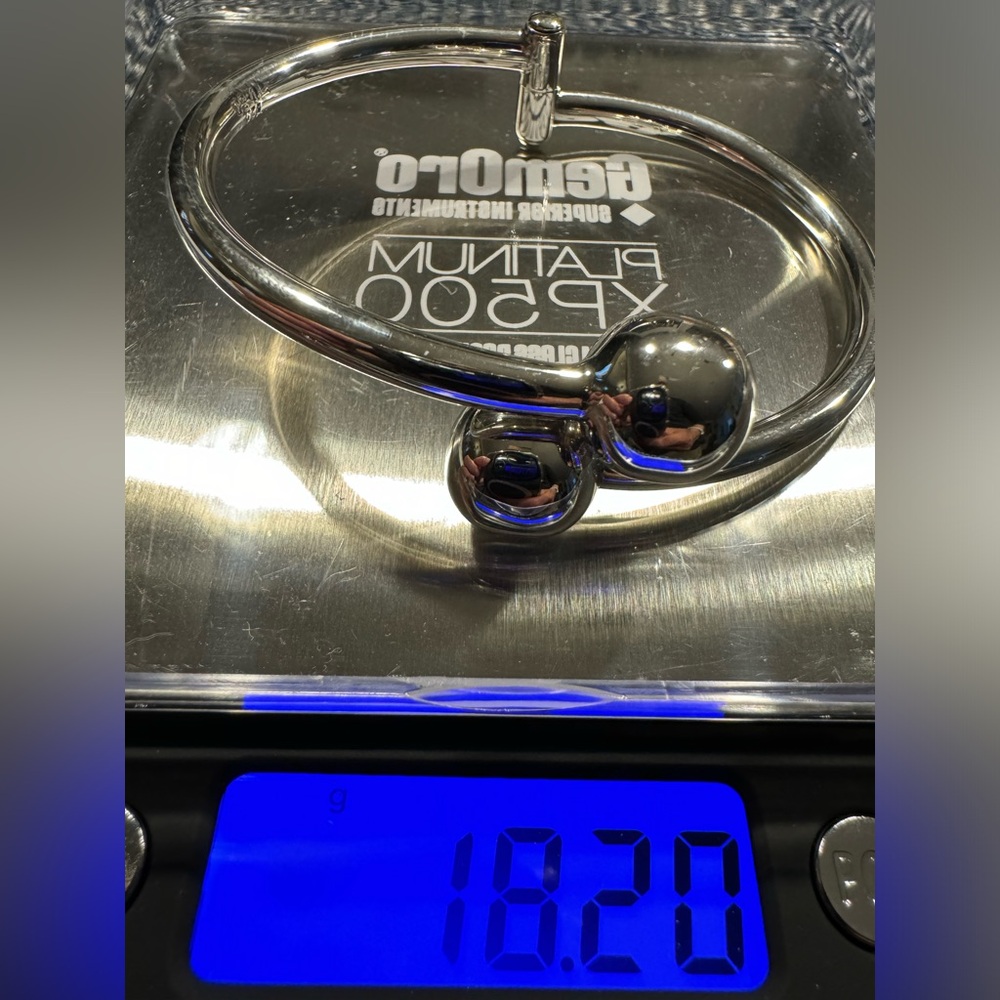 Sterling Silver Hinged Bypass Bracelet - image 6